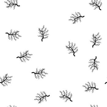 pattern network tree root cartoon vector