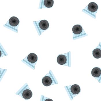 modelo seguridad cámara dibujos animados vector