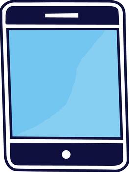 Sleek Tech Touchscreen Tablet Visual vector