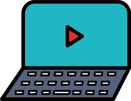 Sleek Portable Computer Technology Visual vector