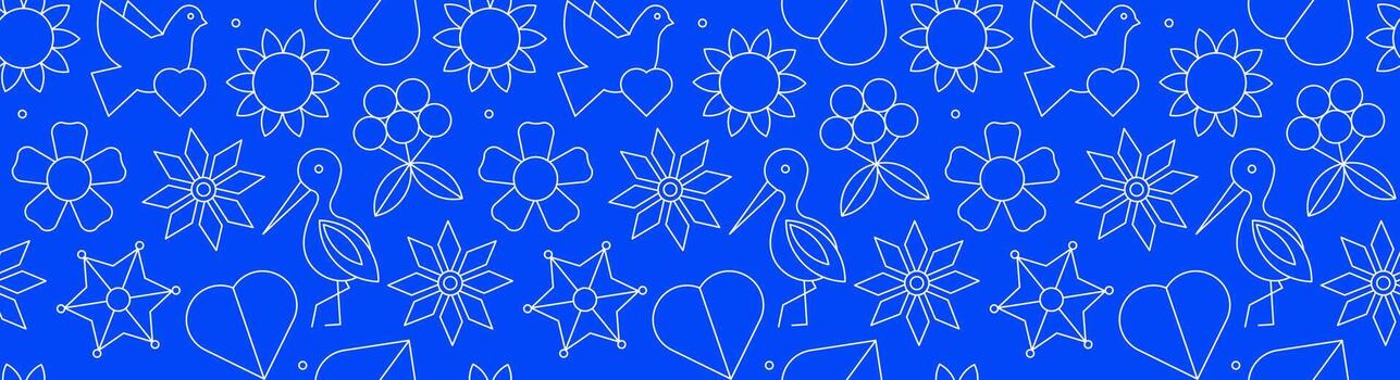 cembroidery inspired pattern vector