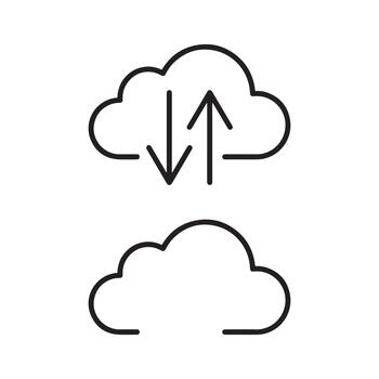 cloud computing illustration vector