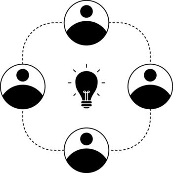 Collaborative Team Work vector