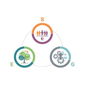 esg datos visualización vector