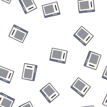 pattern reader e-reader cartoon style vector