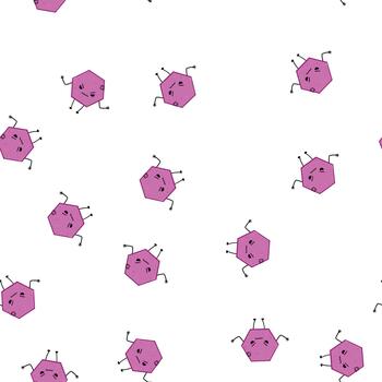 pattern basic geometric shape character cartoon vector