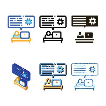 styles programming code icon outline vector