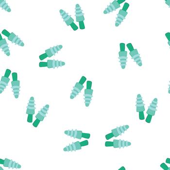 pattern plug earplug cartoon vector
