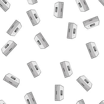 pattern printer scanner document cartoon vector