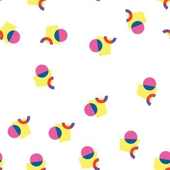 pattern overlay risograph effect cartoon vector