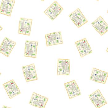 pattern navigation map cartoon vector