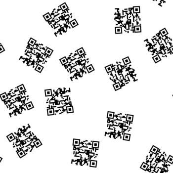 modelo perillas qr código etiqueta dibujos animados vector