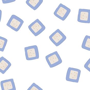 modelo sensor inteligente parche dibujos animados vector