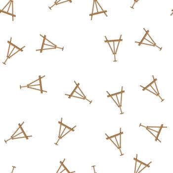 pattern empty easel cartoon vector