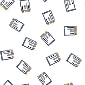 pattern solid ssd storage cartoon vector