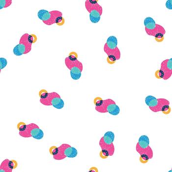 pattern grain risograph effect cartoon vector