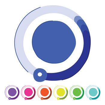 Loading progress bar indicator with data visualization graphic vector