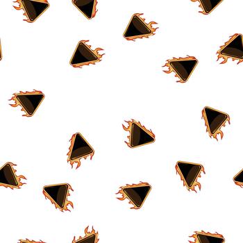 pattern interface fire game button cartoon vector