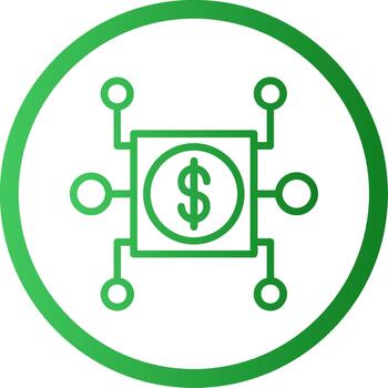 Chip 3D Interface Shape Icon vector
