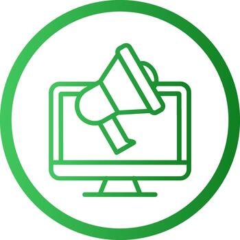 Megaphone 3D Interface Shape Icon vector
