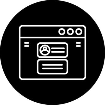 Quick Reply Button Line Circle Inverted vector