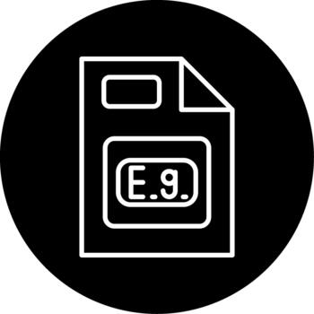 Example Reference Guide Line Circle Inverted vector