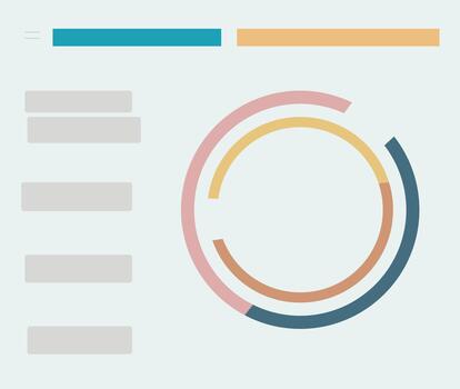 Abstract Data Visualization Elements vector