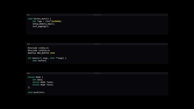 Computer Programmierung Bildschirm Anzeigen c Sprache Code video