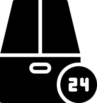 fast solid glyph icon vector