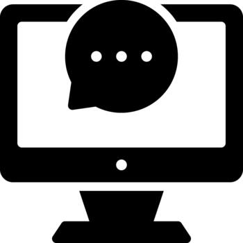 computadora pantalla glifo sólido icono vector