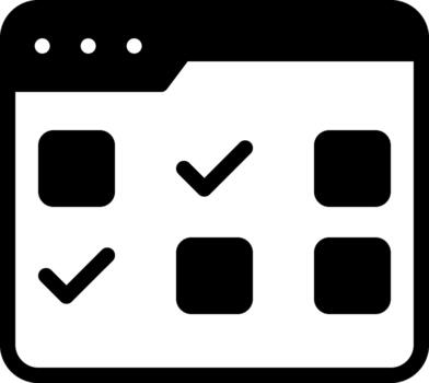 platform glyph solid icon vector