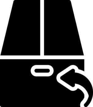 return glyph solid icon vector