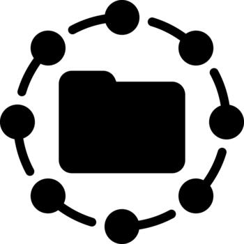 storage solid glyph icon vector