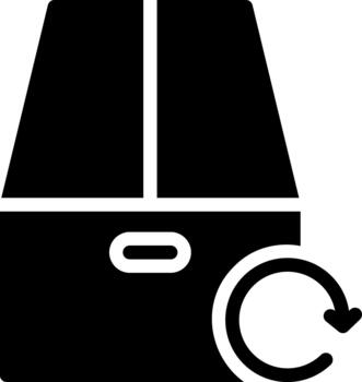 return solid glyph icon vector