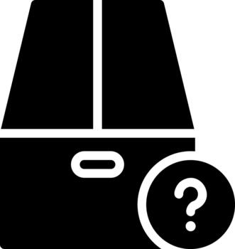 unknown solid glyph icon vector