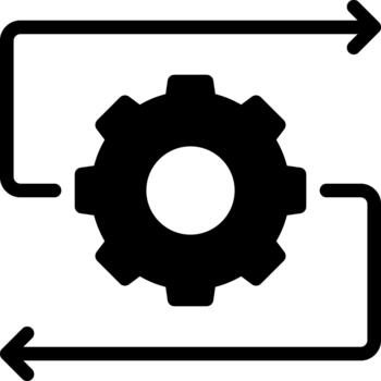 repetir glifo sólido icono vector