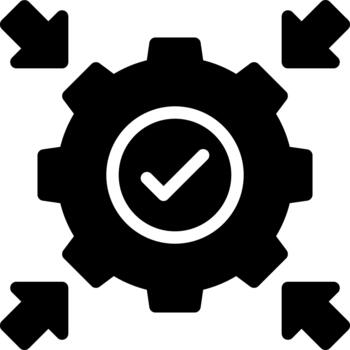 setting solid glyph icon vector
