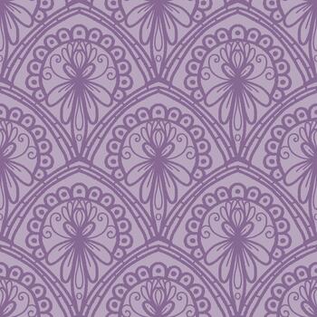 purple line scribble repeat pattern vector