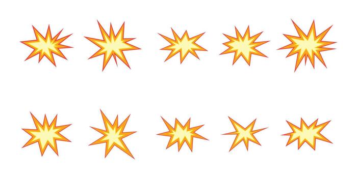 Comic Explode Effect vector