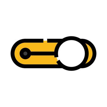 Toggle switch interface icon indicating software option control vector