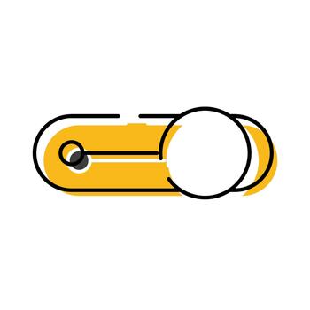 Digital interface toggle switch control element vector