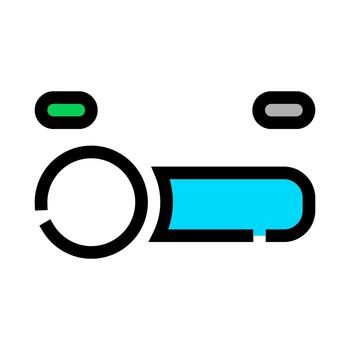User interface toggle switch controlling system settings vector