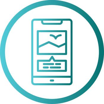 Comment Tech Styled Form Icon vector
