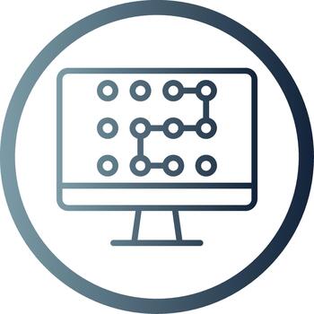 Pattern 3D Interface Shape Icon vector