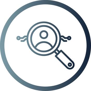 Customer 3D Interface Shape Icon vector