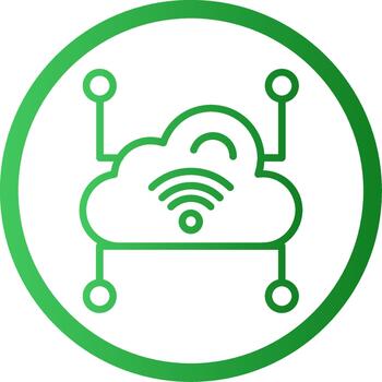 Cloud Data Web-Based Design Element Icon vector