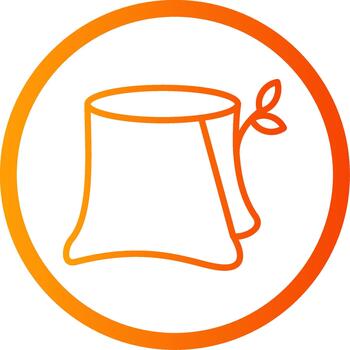 Stump 3D Interface Shape Icon vector