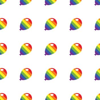 arco iris globos modelo vector