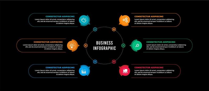 idea Infographic elements data visualization vector