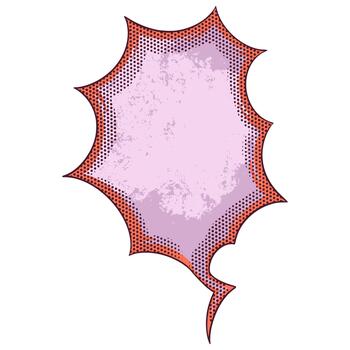 Bubble Comic Element vector